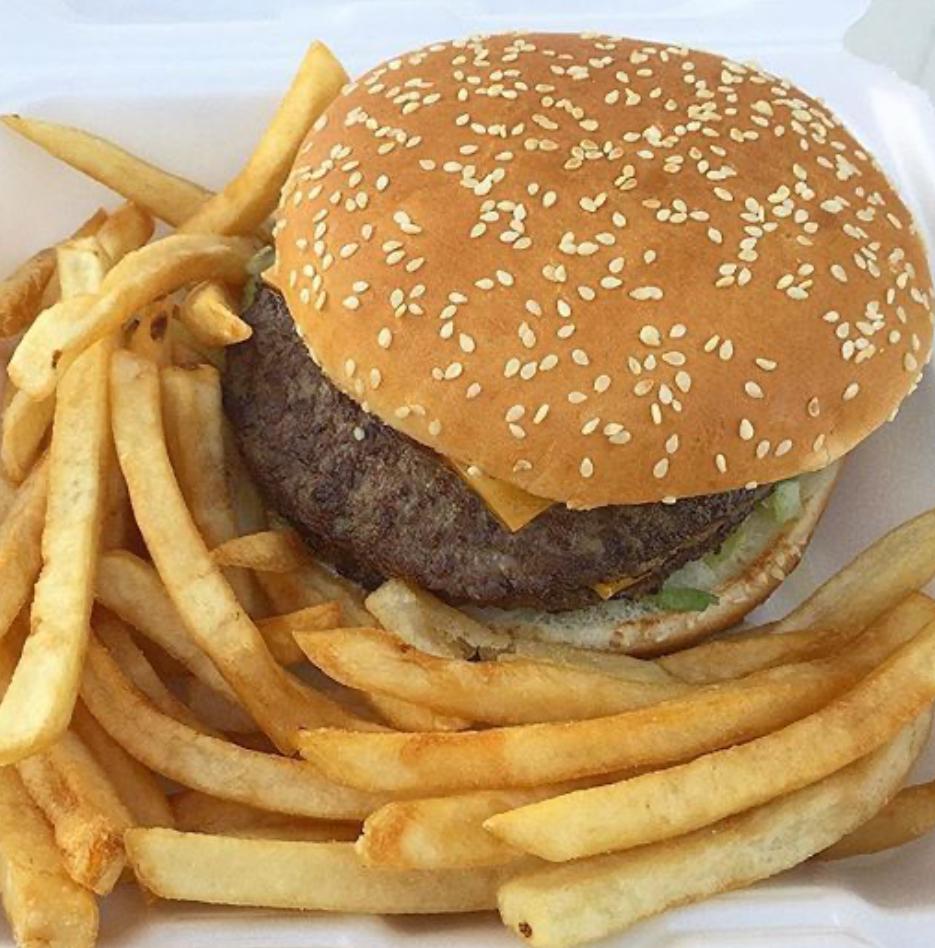 BURGER AND FRIES