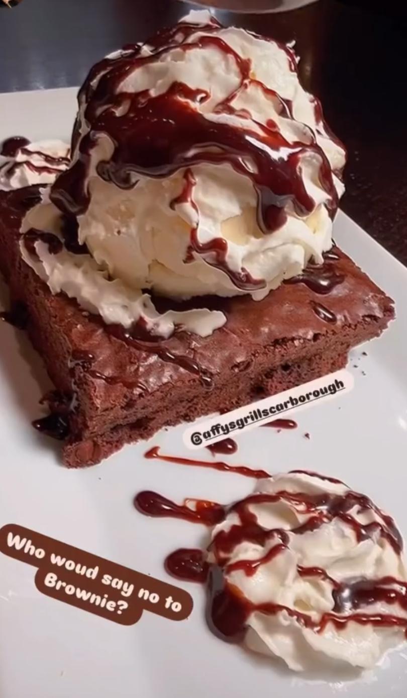 HOT CHOCOLATE BROWNIE